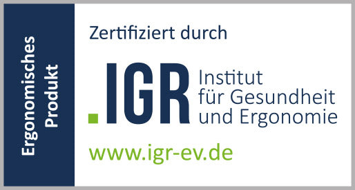 IGR Zertifikat ergonomisches Produkt: Empfehlung der Interessengemeinschaft der Rückenschullehrer für die schlafWOLKE 7 Matratze